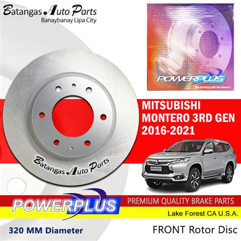 power plus rotor disc made in|FRONT ROTOR DISC MITSUBISHI MONTERO 3RD GEN 2016 .